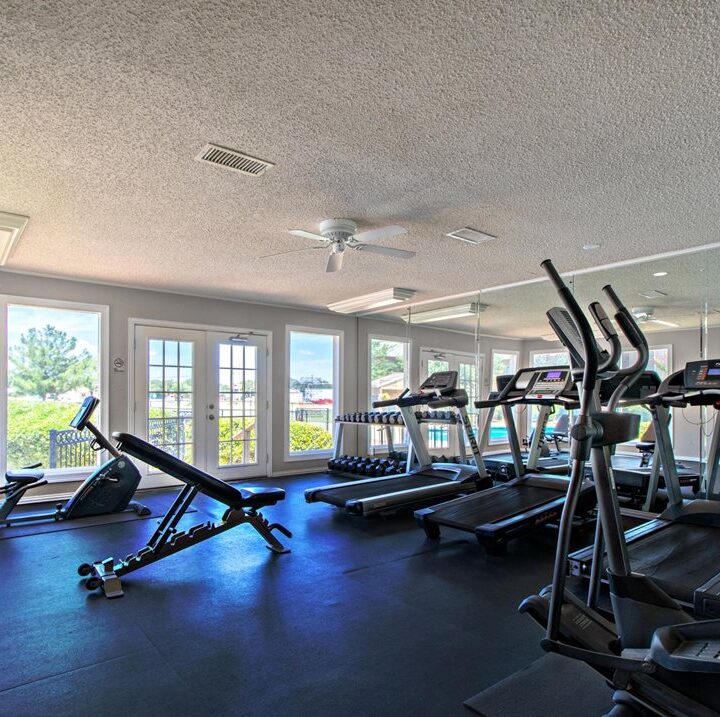 MC 2 fitness center on-site at apartment in abilene, tx